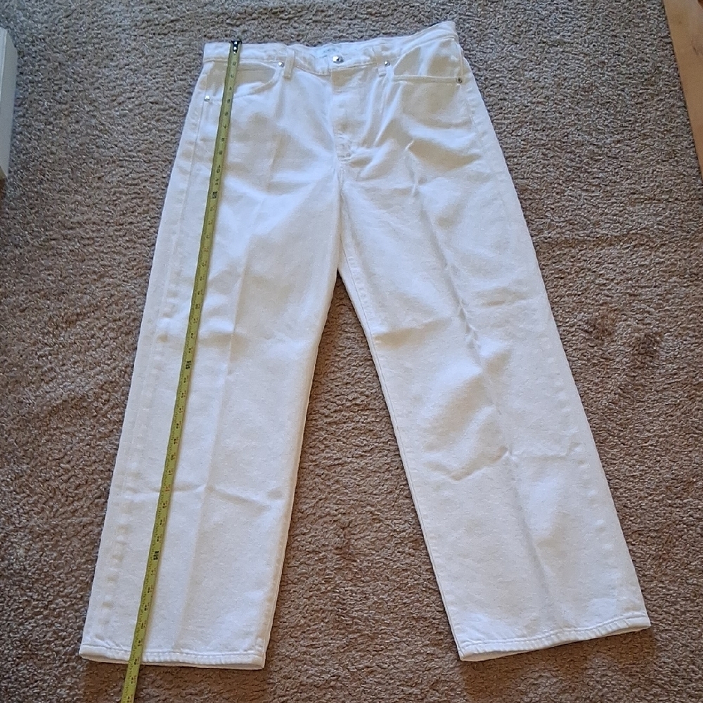 Joe's The Ryan Low Slung Denim Jeans White Wide Leg Women's Jeans - Picture 5 of 10
